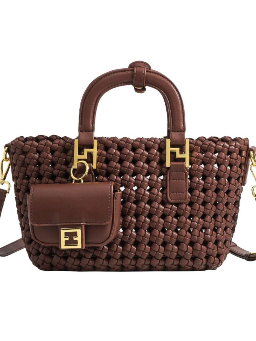 Woven Tote Bag For Women, Fashion Crossbody Shoulder Bag, Casual Top-handle